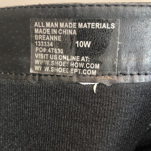 It’s OK Breanne Black Wide Width Riding Boot 10W NWOT - Picture 8 of 11